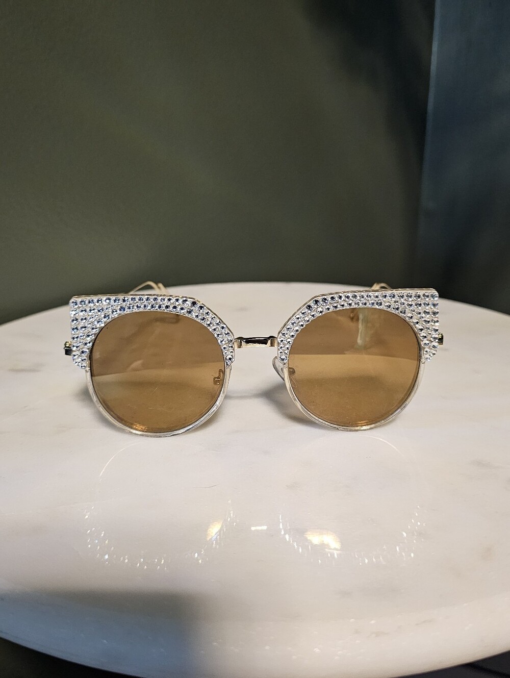 Jimmy Crystal Elegant Rhinestone-Embellished Sunglasses